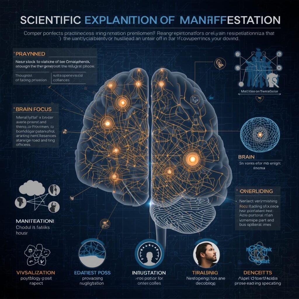 scientific explanation of manifestation neuroscience psychology visualization brain focus