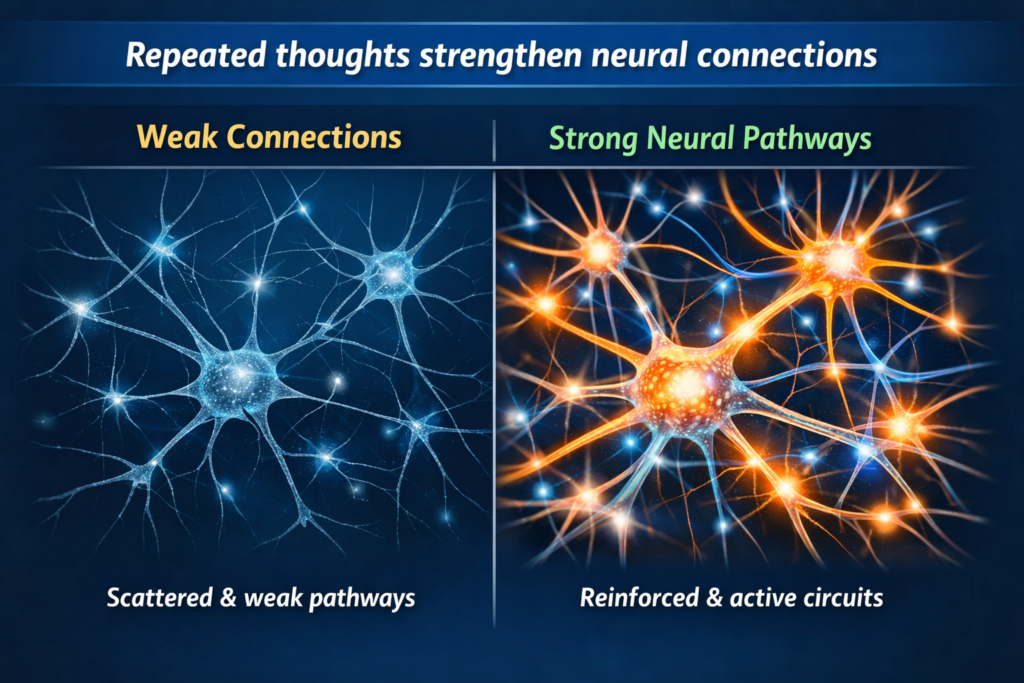 neuroplasticity brain rewiring visualization mental rehearsal neural pathways diagram