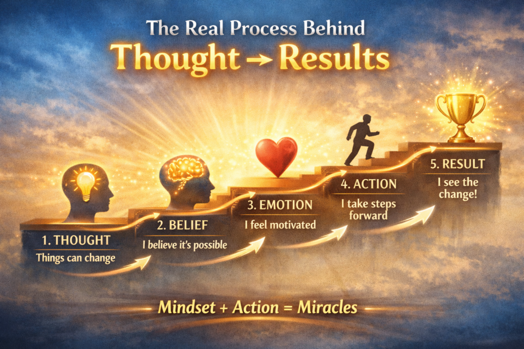 the path from thought to results