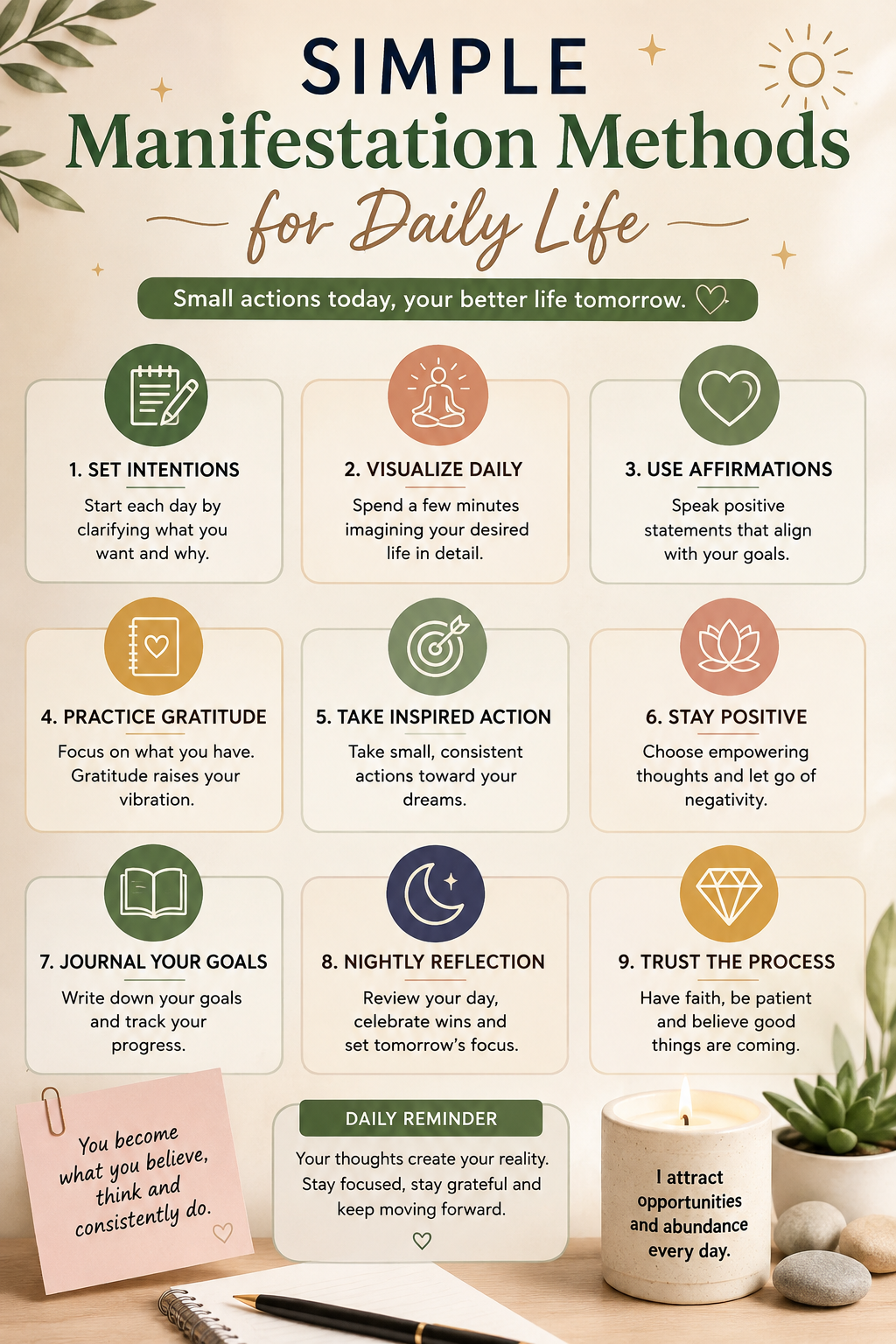 Simple manifestation methods for daily life can enhance your everyday experiences.